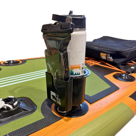 Porte Bouteille & Cellulaire pour Paddleboard - Fixation à vis