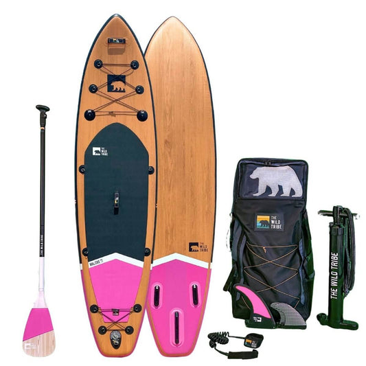 Maligne 11 Rose: Paddleboard Gonflable 11 Pieds Haut de Gamme avec Stabilité Supérieure (2024) - Quebec SUP