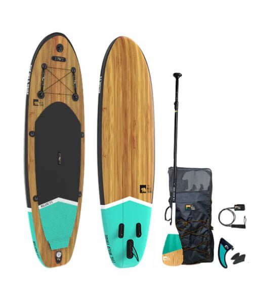 Maligne XL Bleu: Paddleboard Gonflable 9'6" Haut de Gamme Pour l'Eau Vive - Quebec SUP