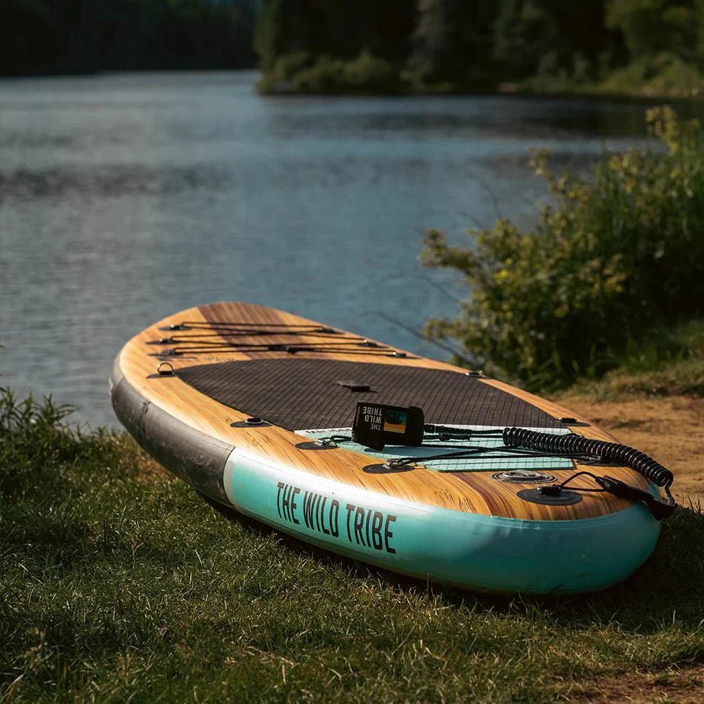 Maligne XL Bleu: Paddleboard Gonflable 9'6" Haut de Gamme Pour l'Eau Vive - Quebec SUP