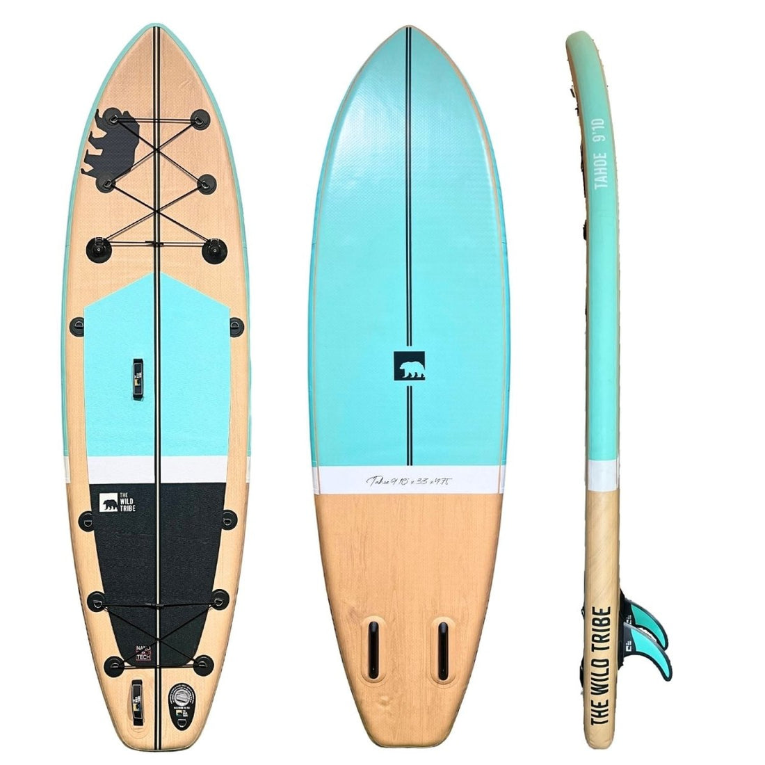Tahoe 9'10 Bleu (2023): Paddleboard Gonflable 9'10" NanoTech Haut de Gamme - Quebec SUP