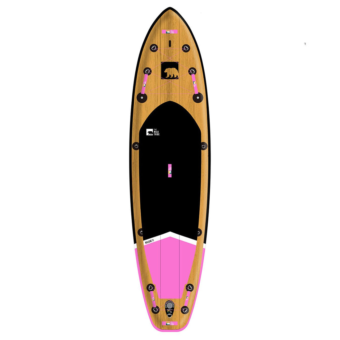 Maligne 11 Rose: Paddleboard Gonflable 11 Pieds Haut de Gamme avec Stabilité Supérieure (2024) - PaddleShed/QuebecSUP